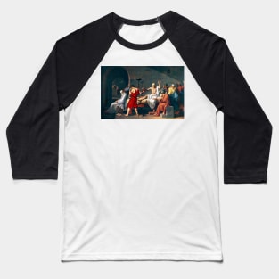 The Death of Socrates, 1787 artwork (H419/0519) Baseball T-Shirt